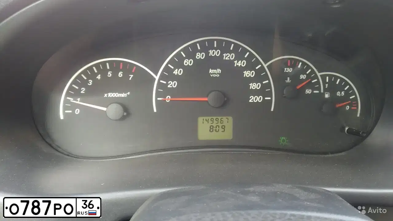 Фото автомобиля LADA 2170 PRIORA, 2009 — госномер О787РО36. Цвет: Сине-Черный