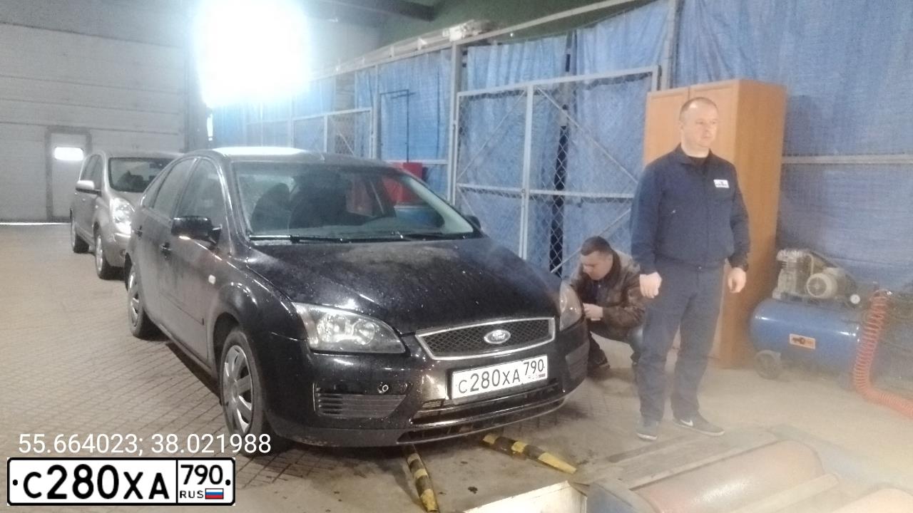 Фото автомобиля FORD FOCUS, 2005 — госномер М751РТ67. Цвет: ЧЕРНЫЙ