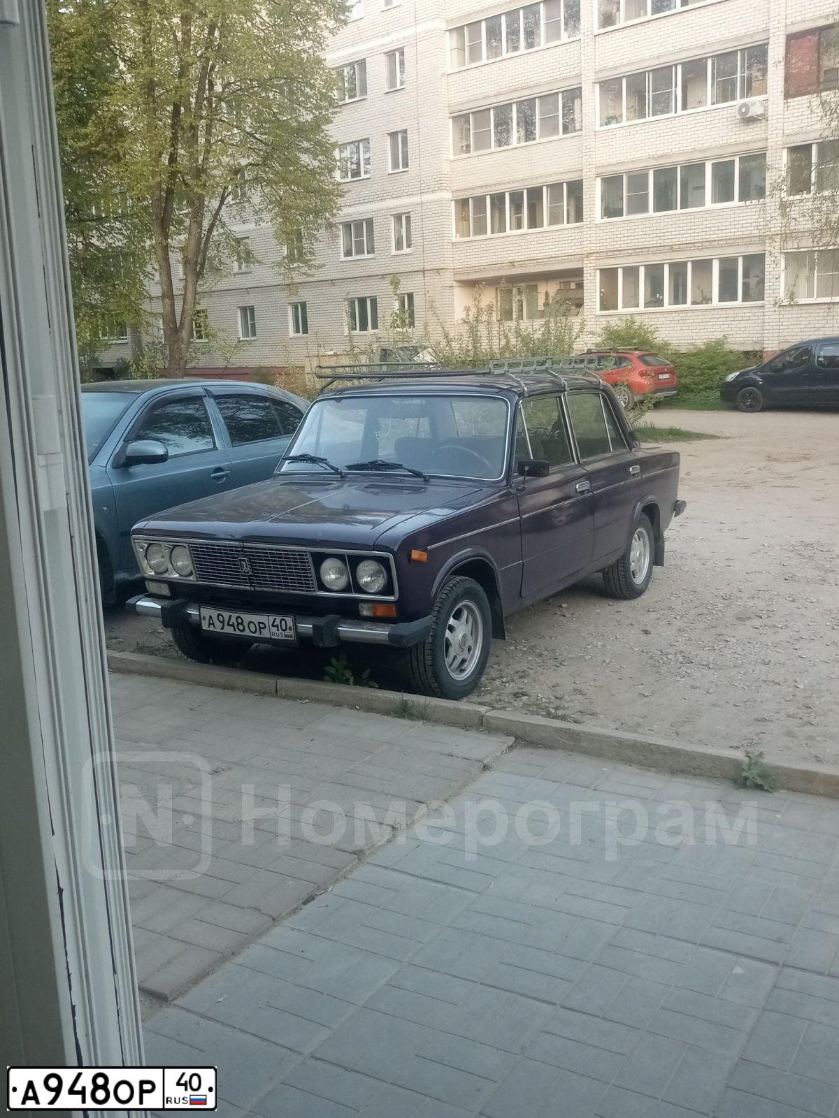 Фото автомобиля LADA 2106 LADA, 1999 — госномер А948ОР40. Цвет: ФИОЛЕТОВЫЙ