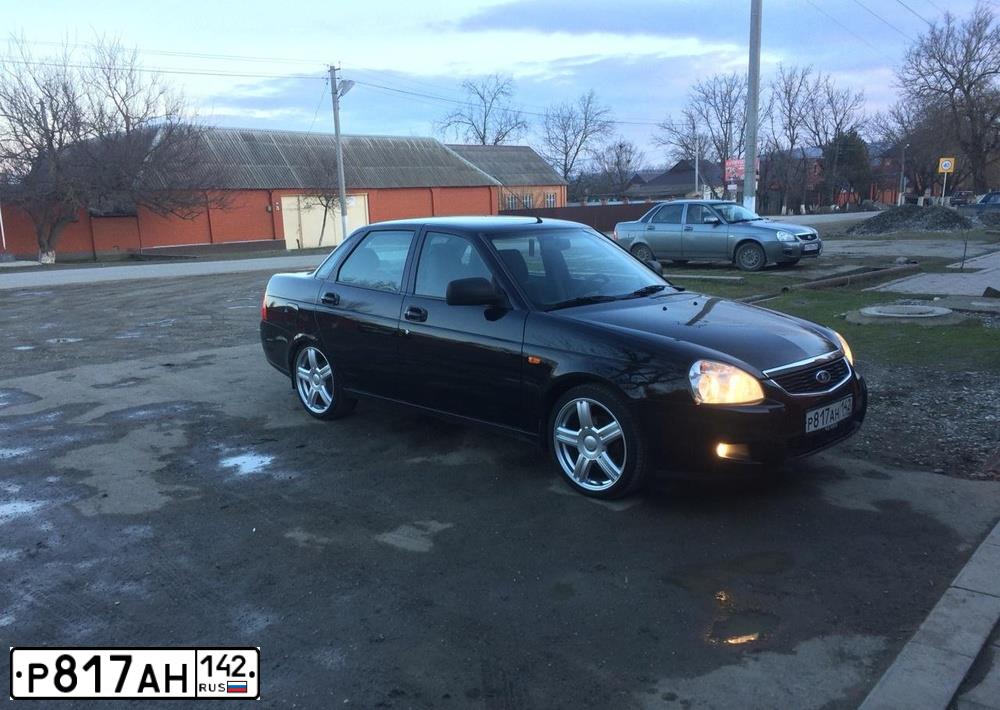 Фото автомобиля LADA 2170 PRIORA, 2012 — госномер В939РХ95. Цвет: Сине-Черный