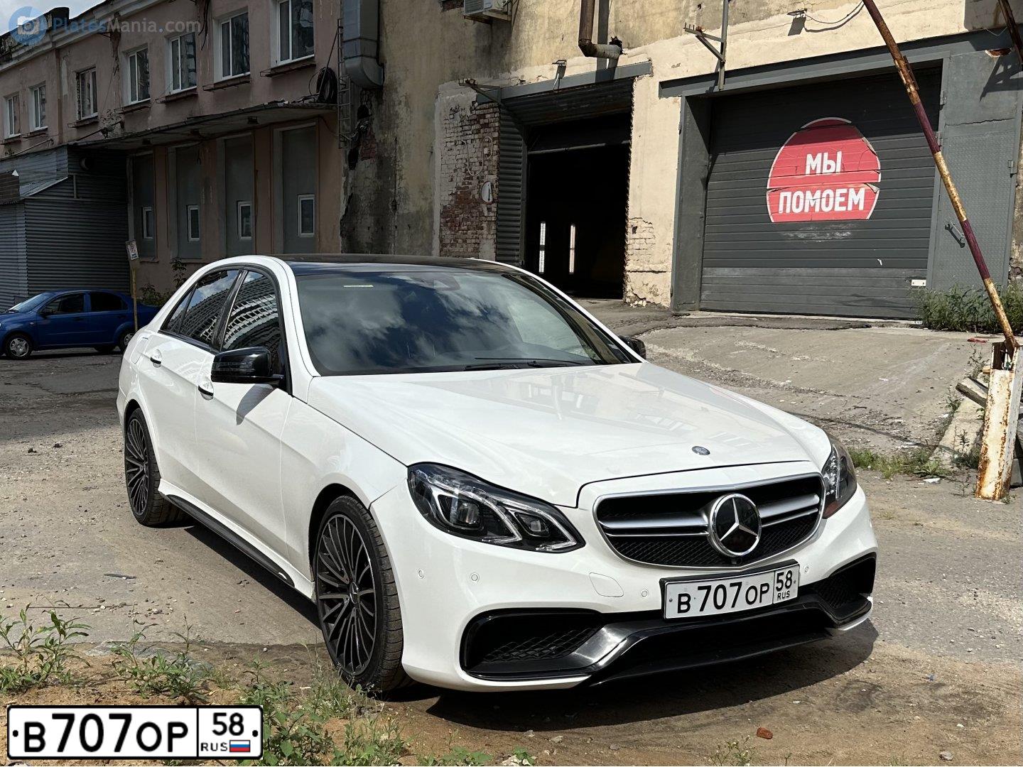 Фото автомобиля MERCEDES S-KLASSE, 2007 — госномер В707ОР58. Цвет: ЧЕРНЫЙ