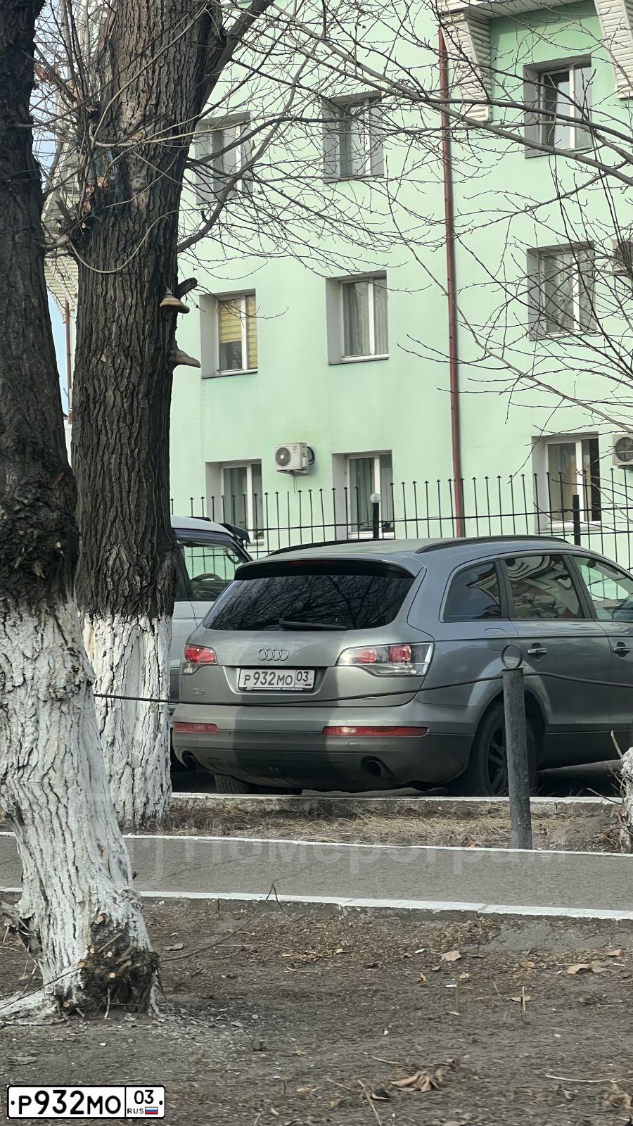 Фото автомобиля AUDI Q7, 2008 — госномер Х008ХР38. Цвет: СЕРЫЙ