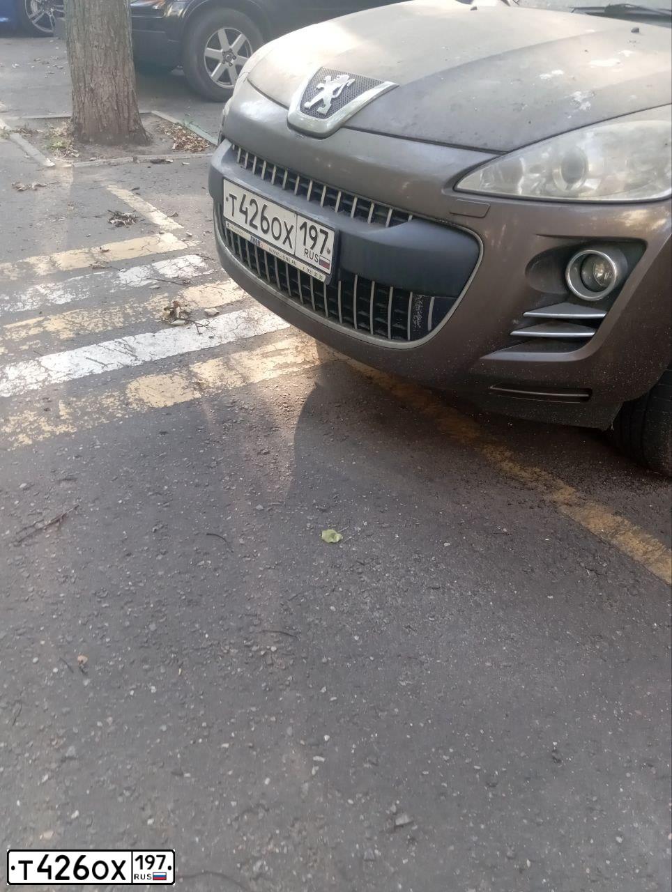 Фото автомобиля PEUGEOT 4007, 2011 — госномер Т426ОХ197. Цвет: КОРИЧНЕВЫЙ