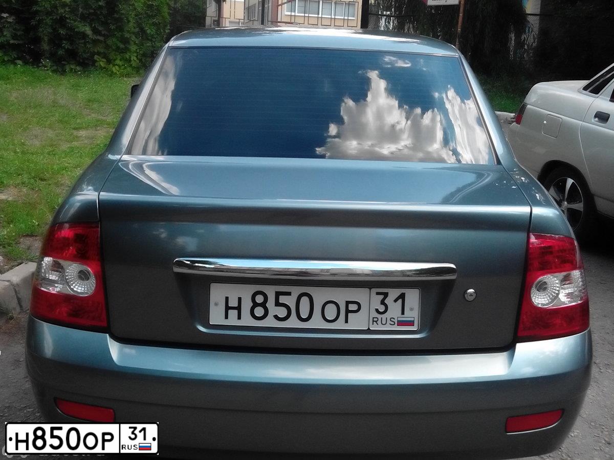 Фото автомобиля LADA 2170 PRIORA, 2011 — госномер Х744КО136. Цвет: СРЕДНИЙ СЕРО-ЗЕЛЕНЫЙ МЕТ