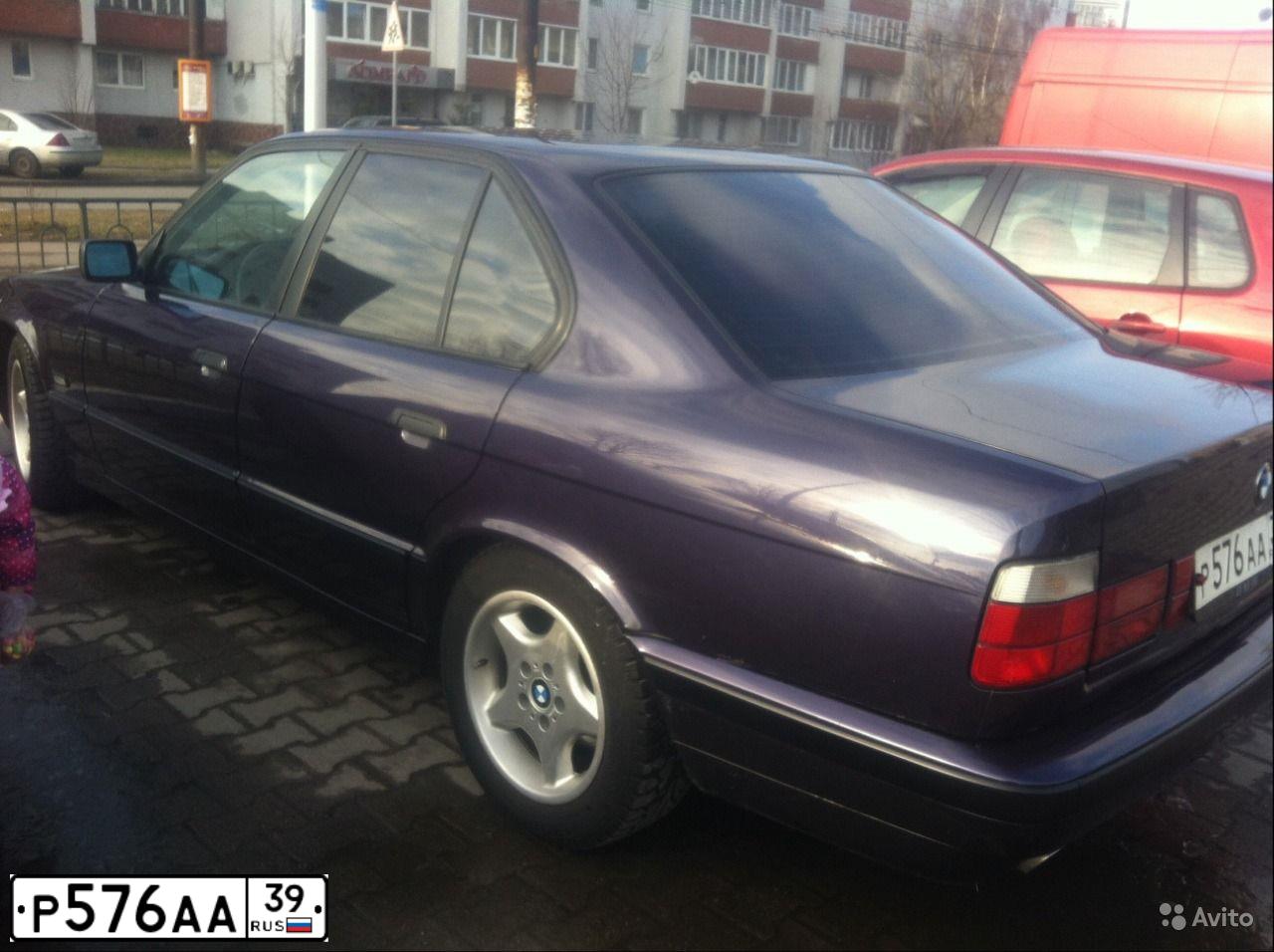 Фото автомобиля BMW 520IA, 1995 — госномер С521МК39. Цвет: ФИОЛЕТОВЫЙ