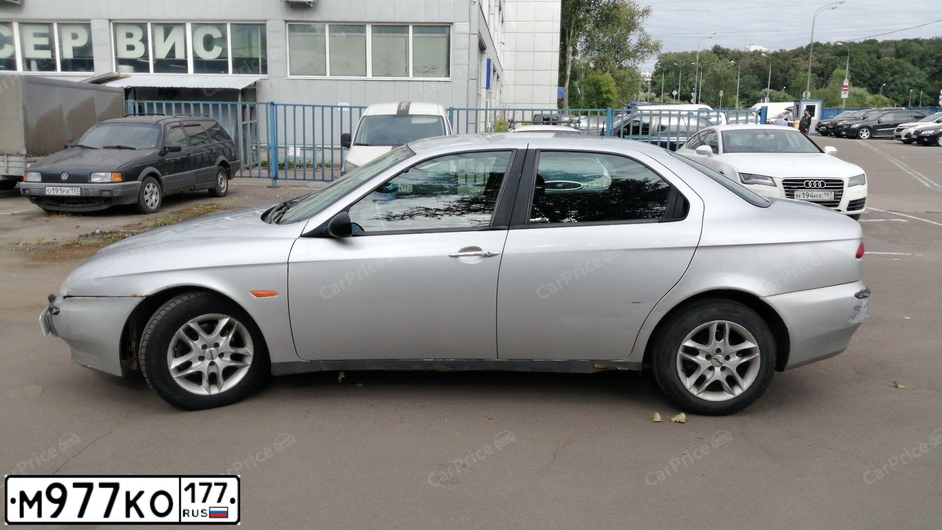 Фото автомобиля ALFAROMEO ALFA 156, 1999 — госномер О903СН29. Цвет: Серебристый