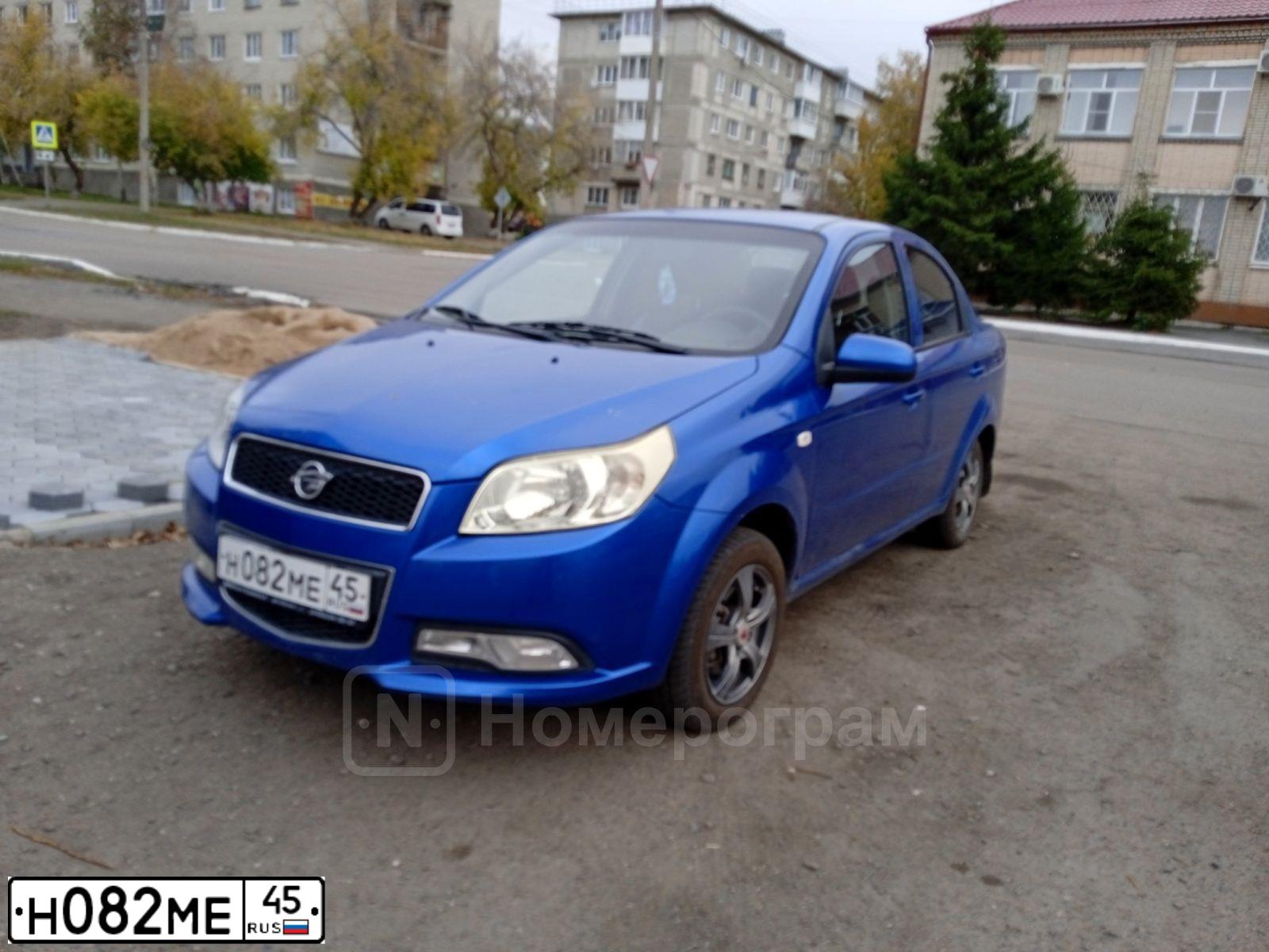 Фото автомобиля RAVON NEXIA R3, 2017 — госномер Н082МЕ45. Цвет: СИНЕ-ГОЛУБОЙ