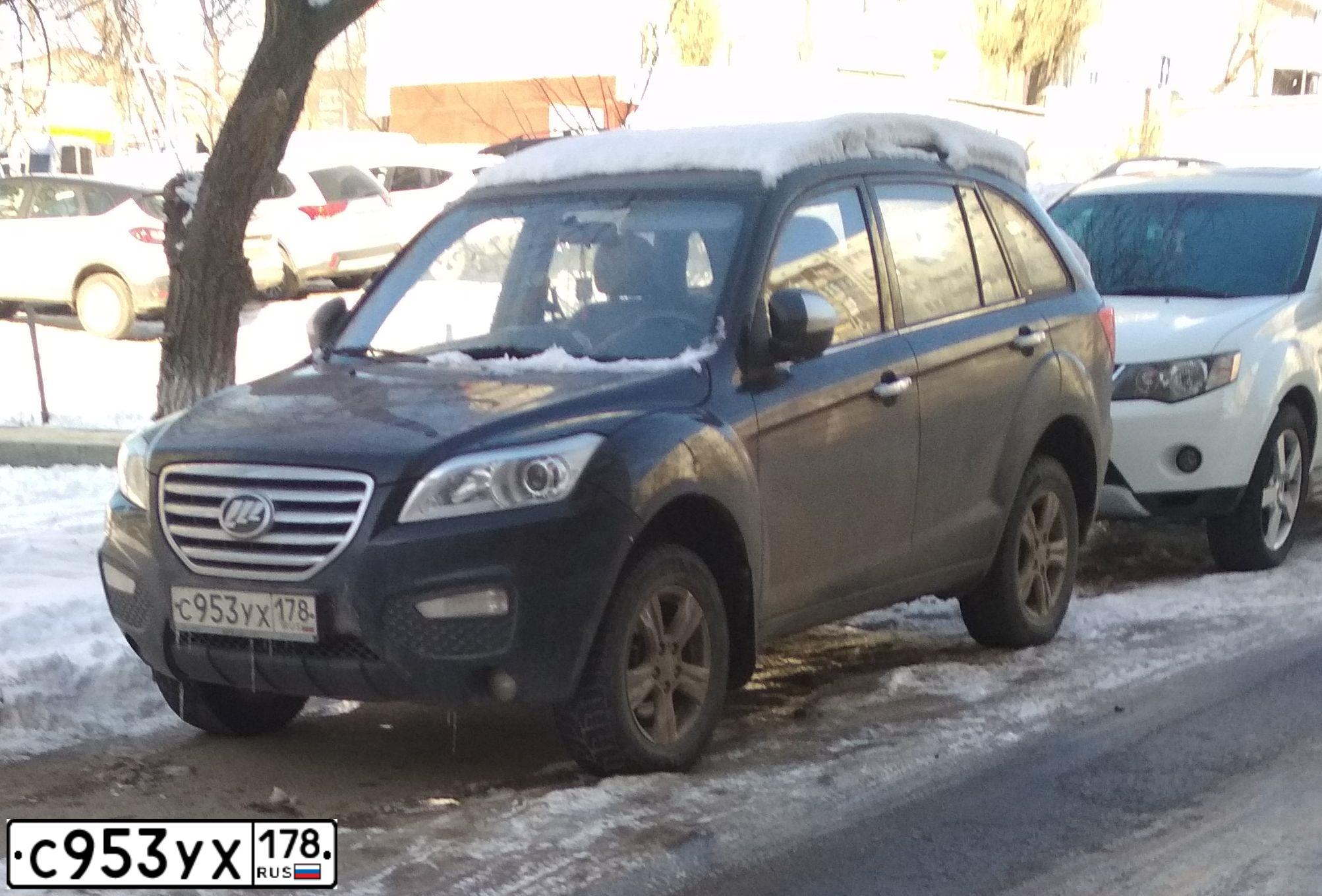 Фото автомобиля LIFAN X 60, 2014 — госномер С953УХ178. Цвет: ЧЕРНЫЙ