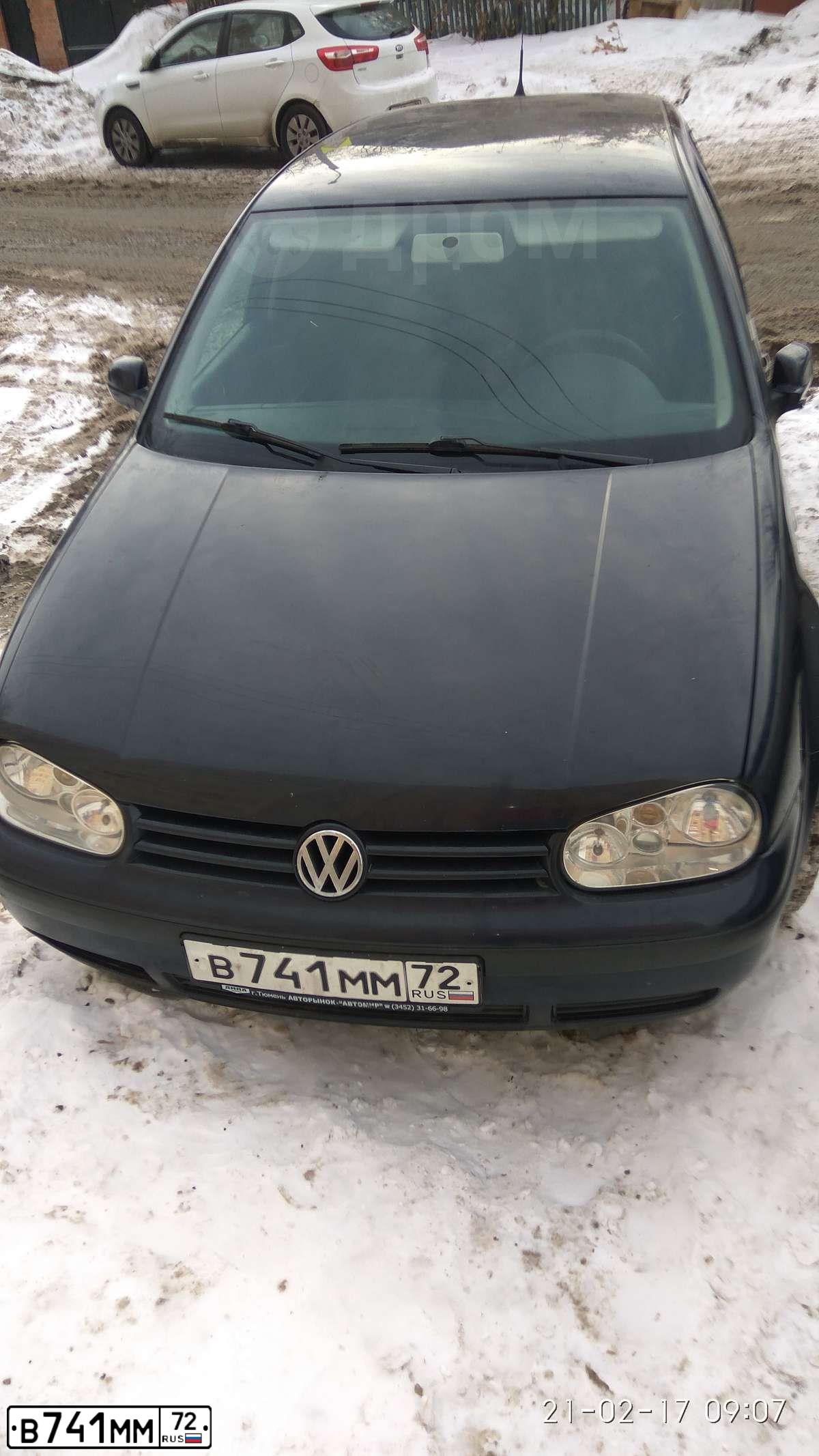 Фото автомобиля VOLKSWAGEN GOLF, 2000 — госномер Х306СМ72. Цвет: ТЕМНО СИНИЙ