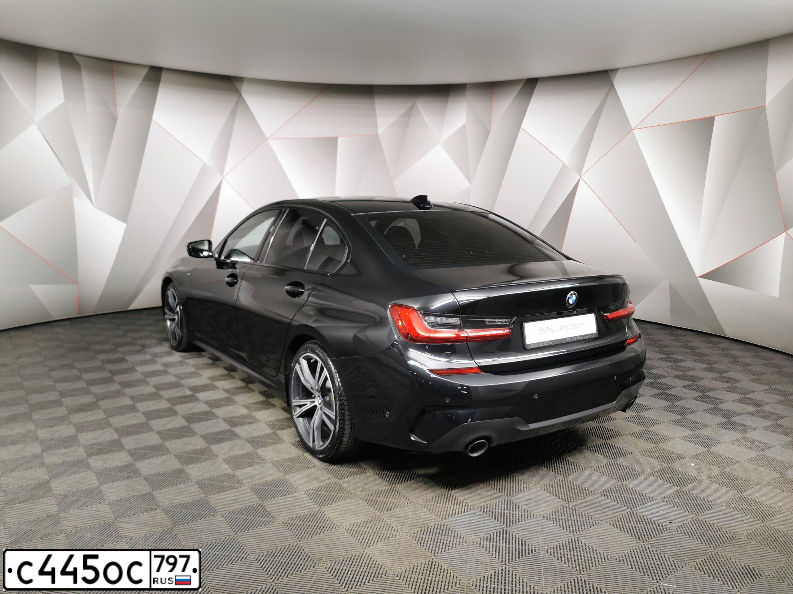 Фото автомобиля BMW 320D, 2019 — госномер Н021ЕС977. Цвет: ЧЕРНЫЙ