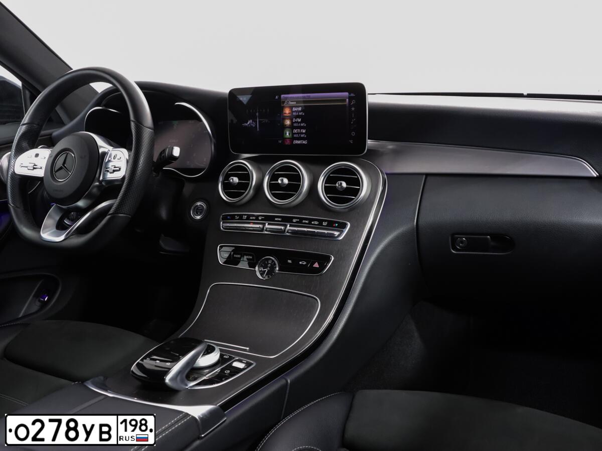 Фото автомобиля MERCEDES-BENZ C200, 2019 — госномер В874ОА790. Цвет: ЧЕРНЫЙ