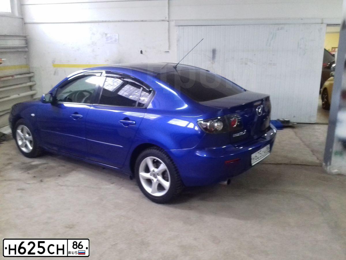 Фото автомобиля MAZDA 3, 2007 — госномер С166ВС196. Цвет: синий