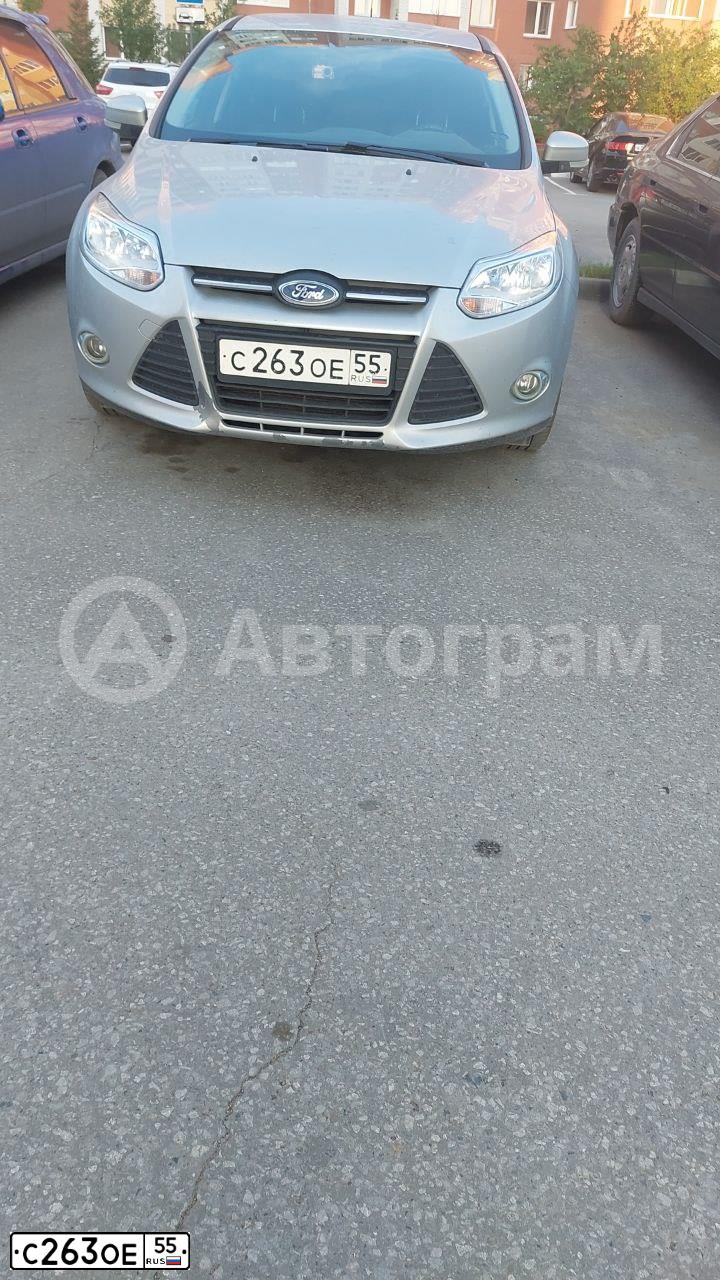 Фото автомобиля FORD FOCUS, 2012 — госномер С263ОЕ55. Цвет: СЕРЕБРИСТЫЙ
