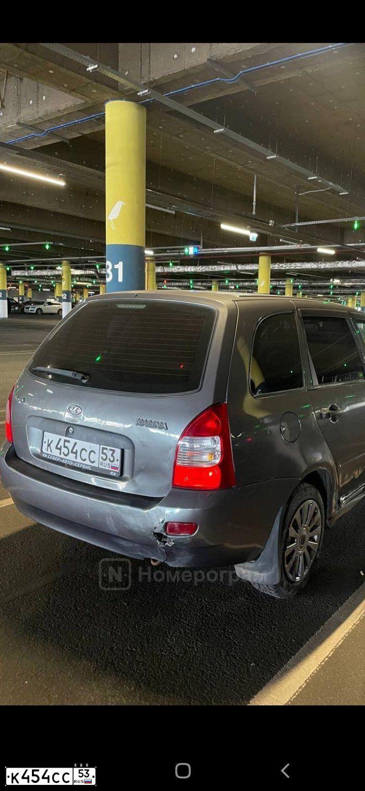 Фото автомобиля LADA 1117 KALINA, 2010 — госномер С591ХТ27. Цвет: Темно-серый металлик