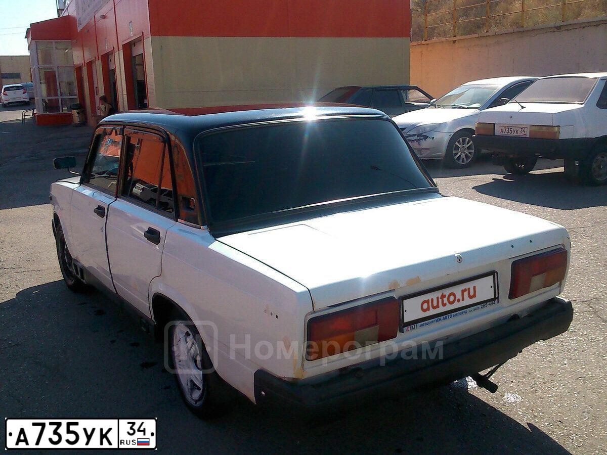 Фото автомобиля LADA 2109 SAMARA, 1995 — госномер А735УК34. Цвет: БЕЛЫЙ