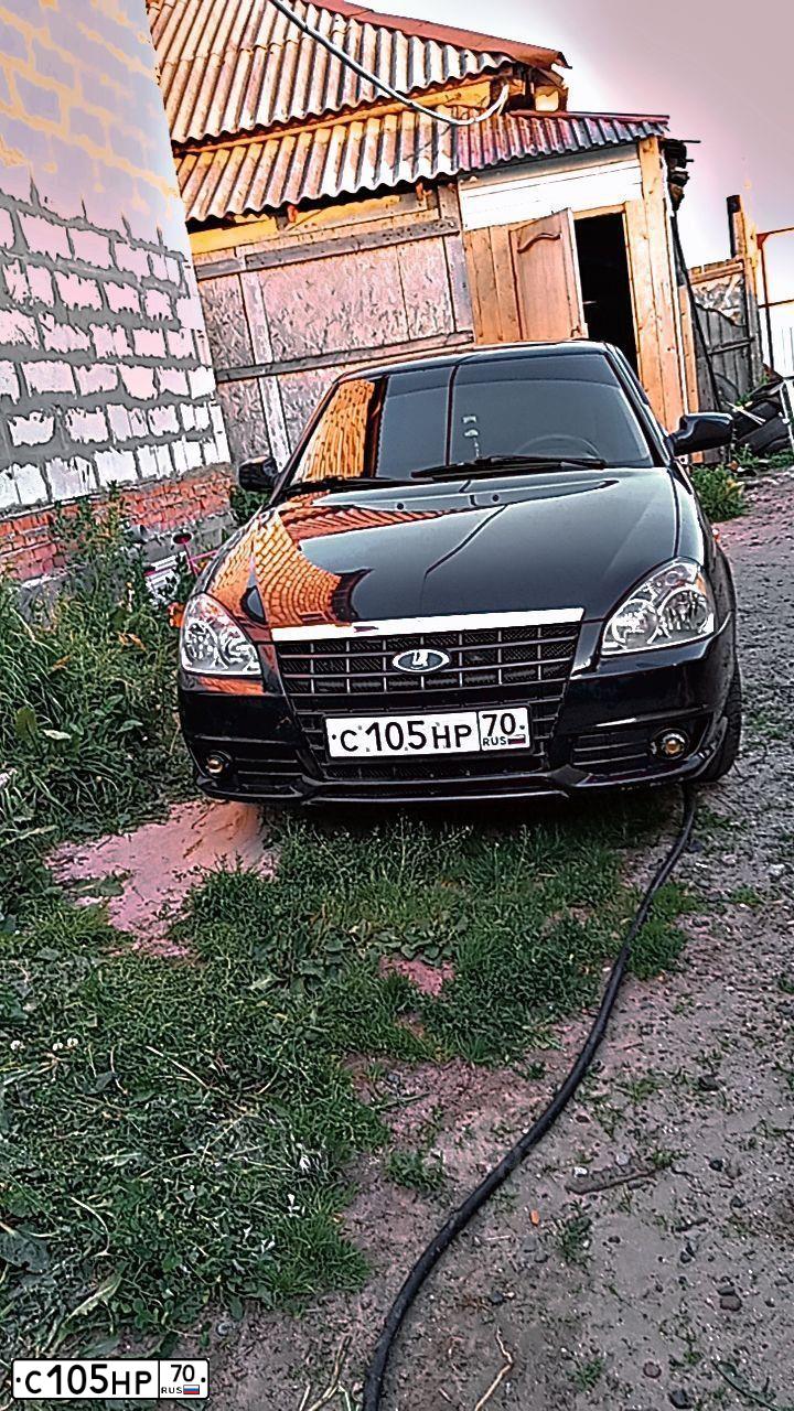 Фото автомобиля LADA 2170 PRIORA, 2008 — госномер С105НР70. Цвет: ТЕМНО СИНИЙ