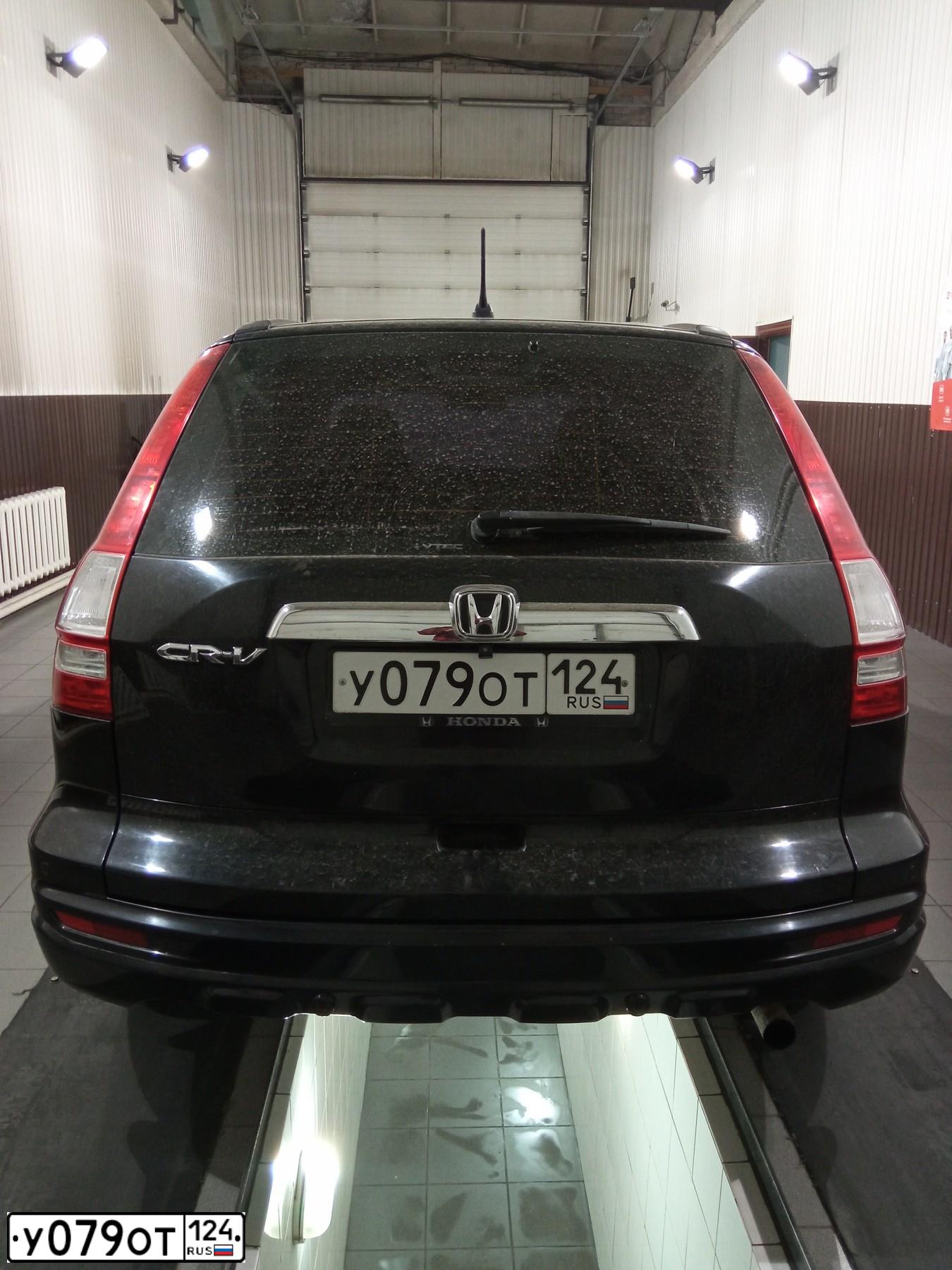 Фото автомобиля HONDA CR-V, 2010 — госномер У999ТУ93. Цвет: ЧЕРНЫЙ