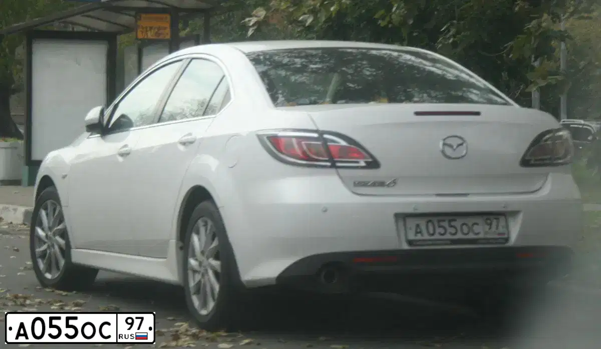 Фото автомобиля HYUNDAI ELANTRA, 2004 — госномер А055ОС97. Цвет: СИНИЙ