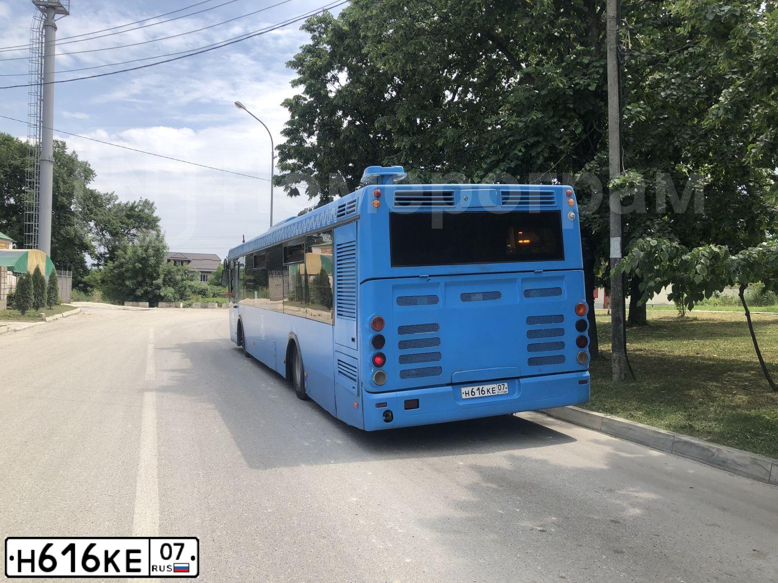 Фото автомобиля LIAZ 5292, 2012 — госномер Н616КЕ07. Цвет: синий
