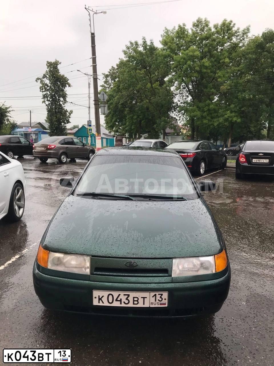 Фото автомобиля LADA 2112, 2004 — госномер К043ВТ13. Цвет: Темно-зеленый