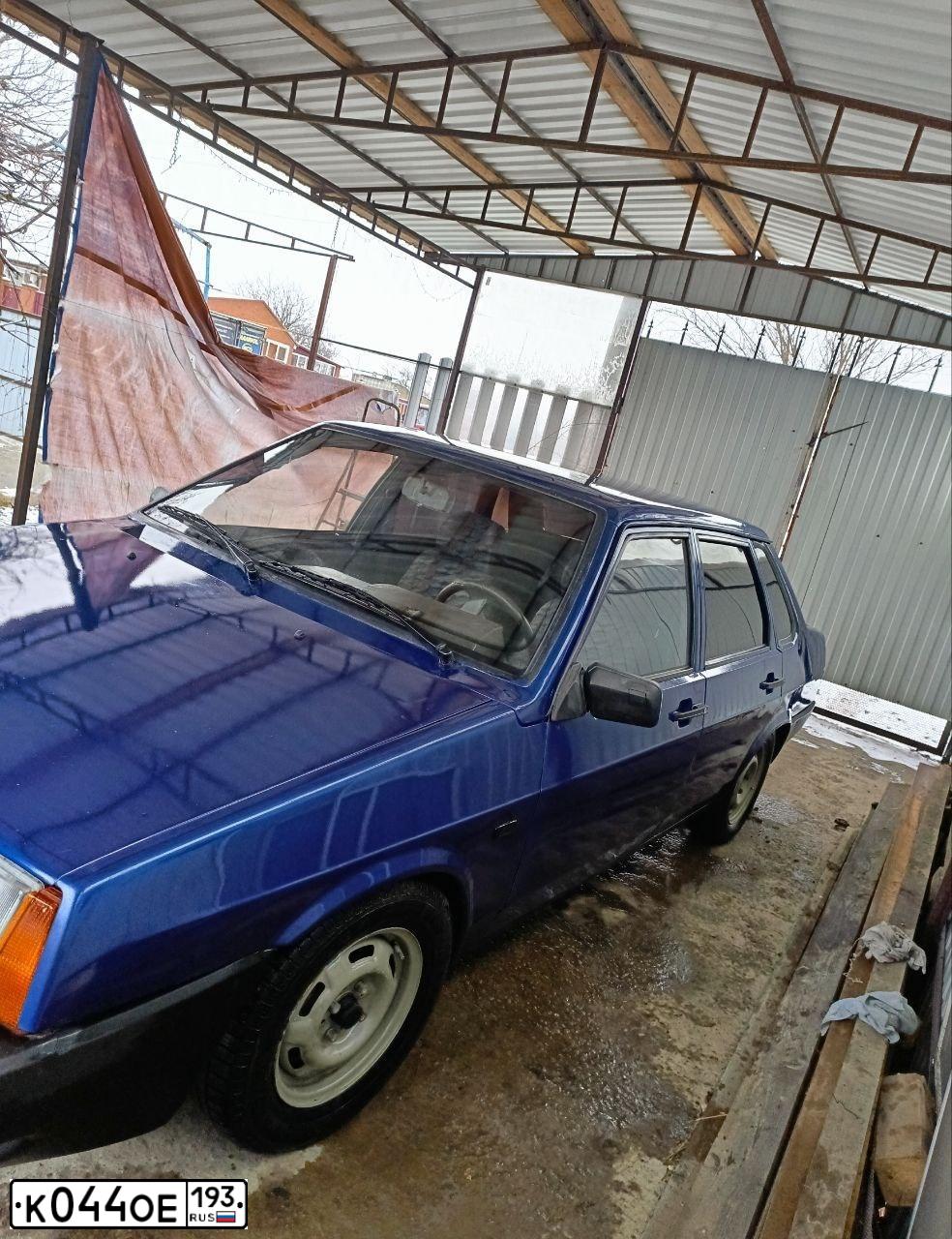Фото автомобиля LADA 21099, 1999 — госномер С031РМ761. Цвет: синий