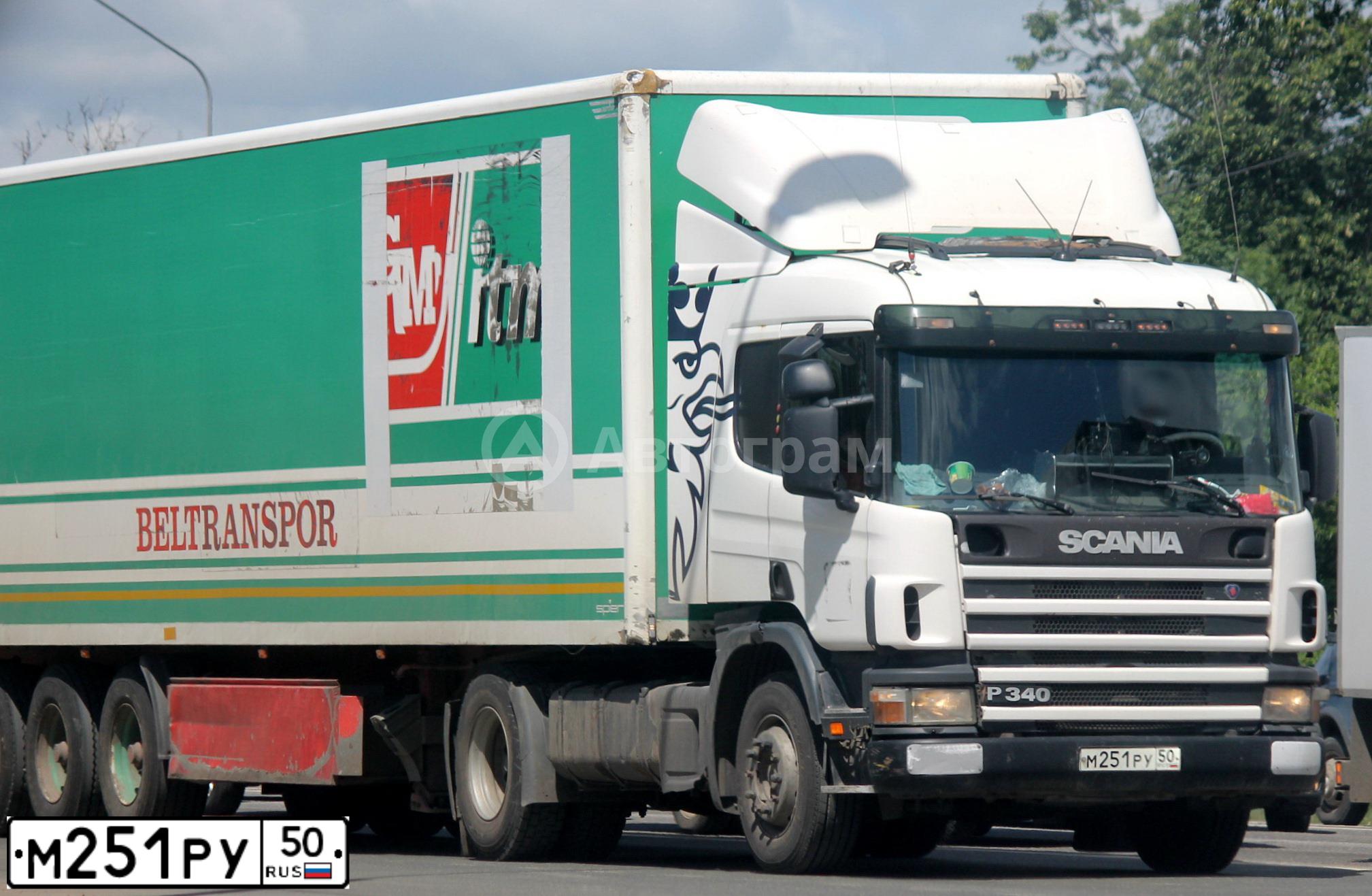 Фото автомобиля SCANIA SERIE P /4X2/, 2006 — госномер У468ТХ190. Цвет: Белый