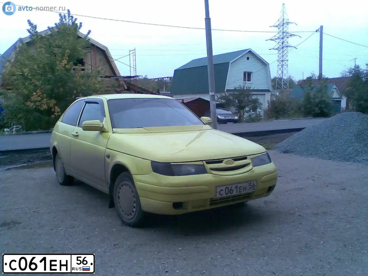 Фото автомобиля LADA 2112, 2007 — госномер У361УС56. Цвет: ЖЕЛТЫЙ