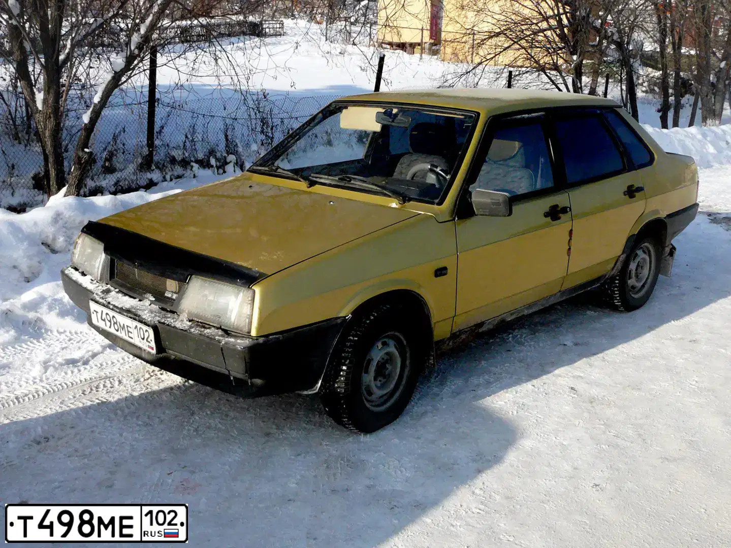 Фото автомобиля LADA 2109 SAMARA, 2000 — госномер К936РУ102. Цвет: ЖЁЛТЫЙ