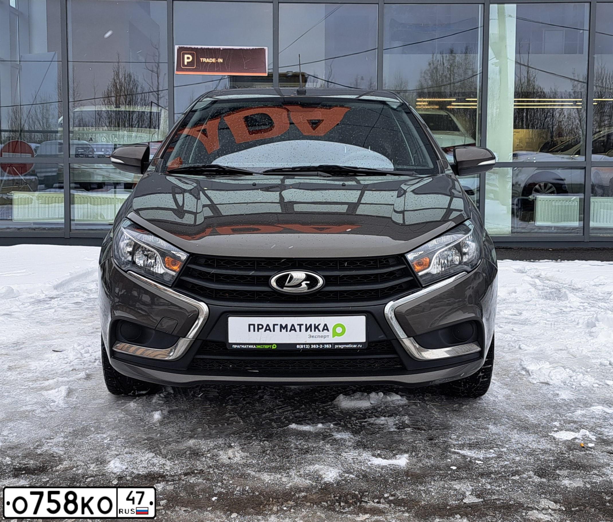 Фото автомобиля LADA VESTA, 2019 — госномер Е529ЕС180. Цвет: Коричневый