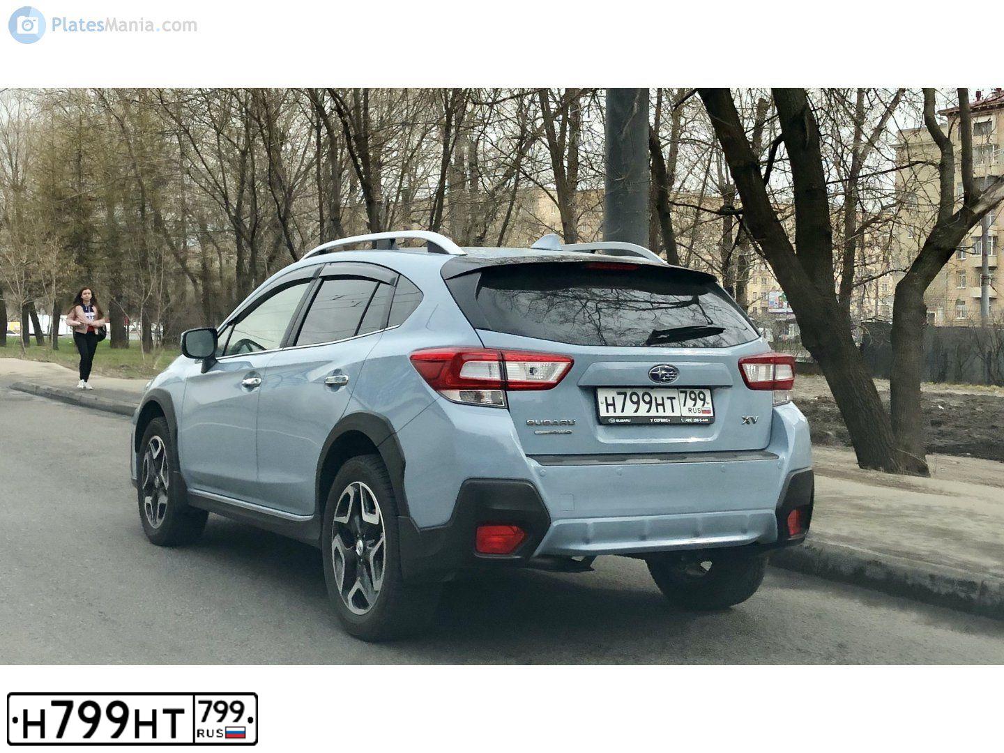 Фото автомобиля SUBARU IMPREZA, 2018 — госномер Н799НТ799. Цвет: СЕРО-ГОЛУБОЙ