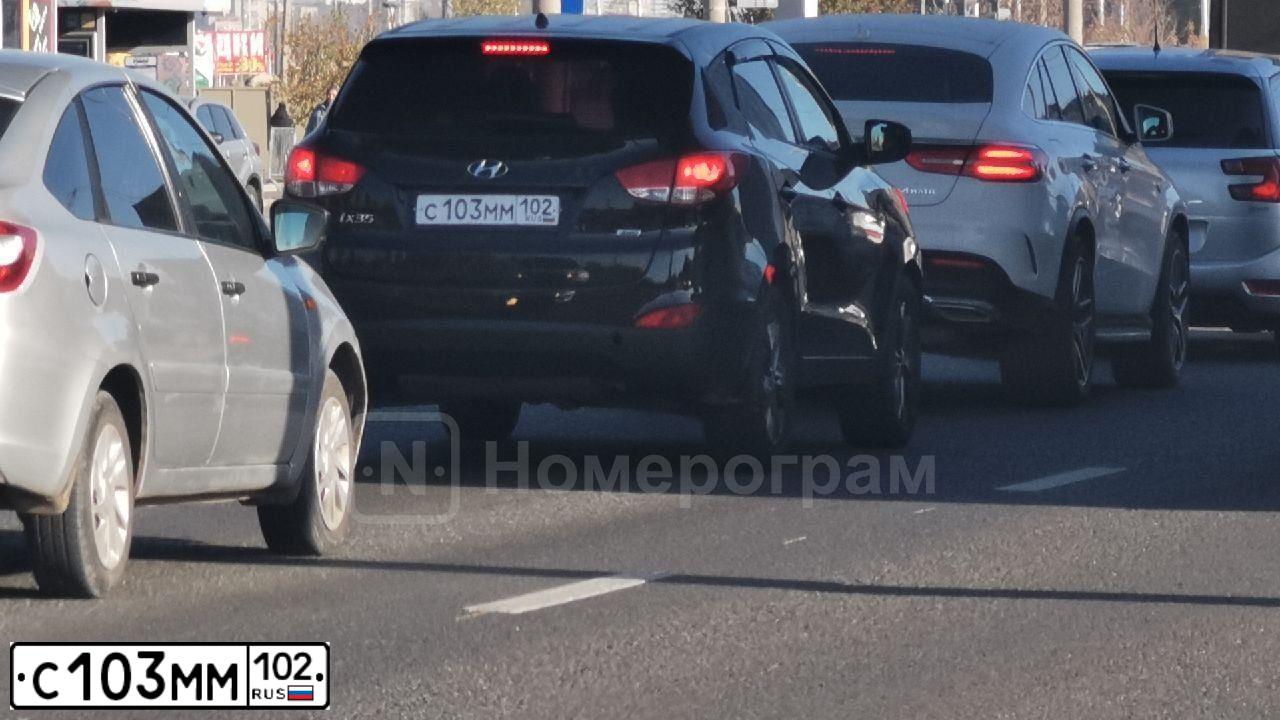 Фото автомобиля HYUNDAI IX35, 2014 — госномер С103ММ102. Цвет: ЧЕРНЫЙ