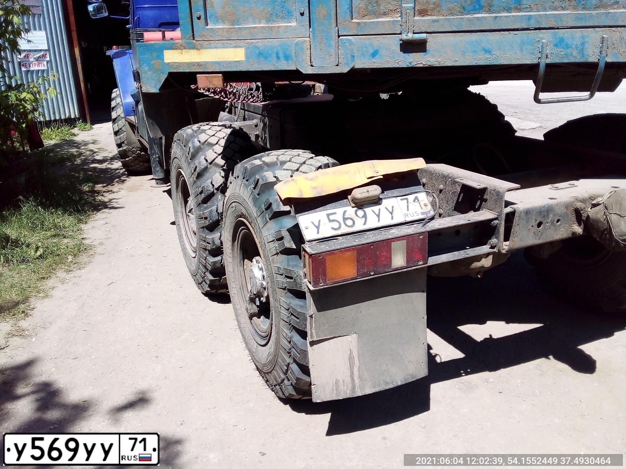 Фото автомобиля URAL 4320 /6X6/, 2011 — госномер У569УУ71. Цвет: синий
