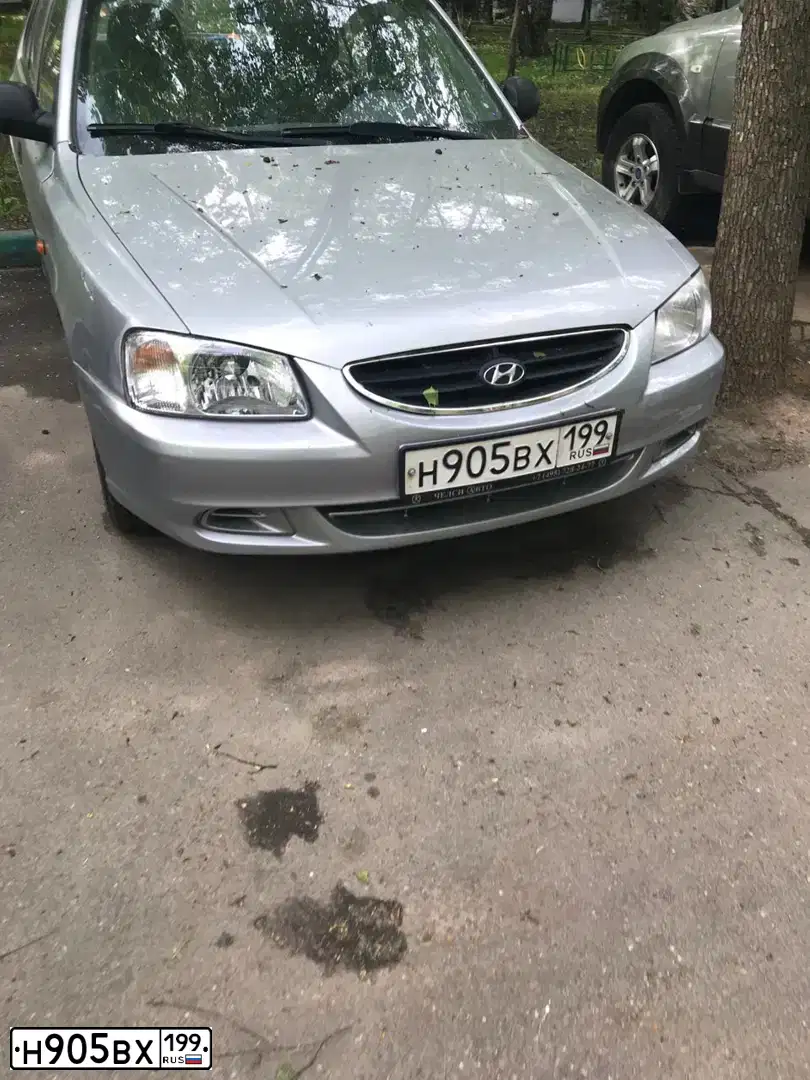 Фото автомобиля TAGAZ ACCENT, 2008 — госномер Н905ВХ199. Цвет: Серебристый
