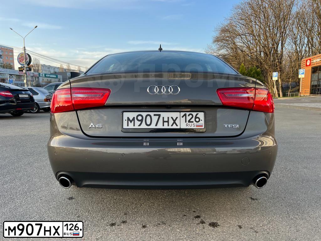 Фото автомобиля AUDI A6, 2013 — госномер М324ТК126. Цвет: СЕРО-КОРИЧНЕВЫЙ