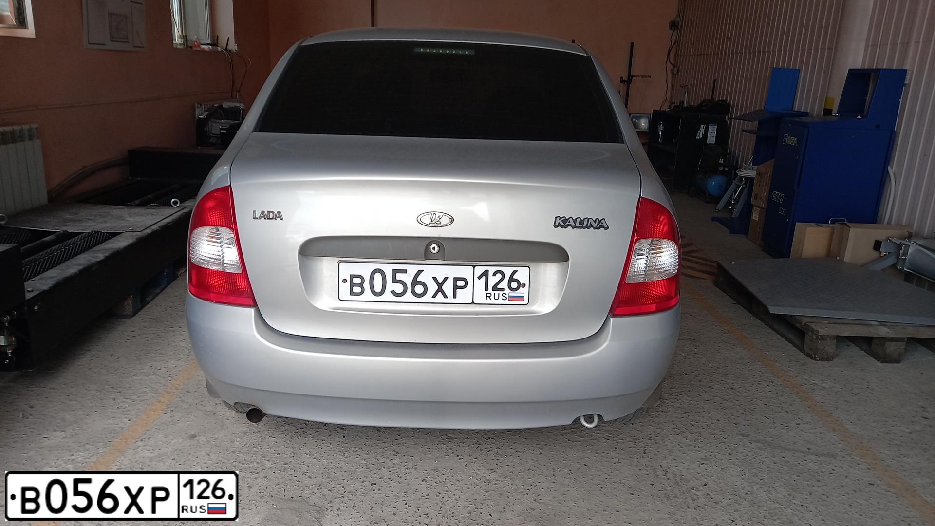 Фото автомобиля LADA 1118 KALINA, 2008 — госномер С703ТХ116. Цвет: Серебристый