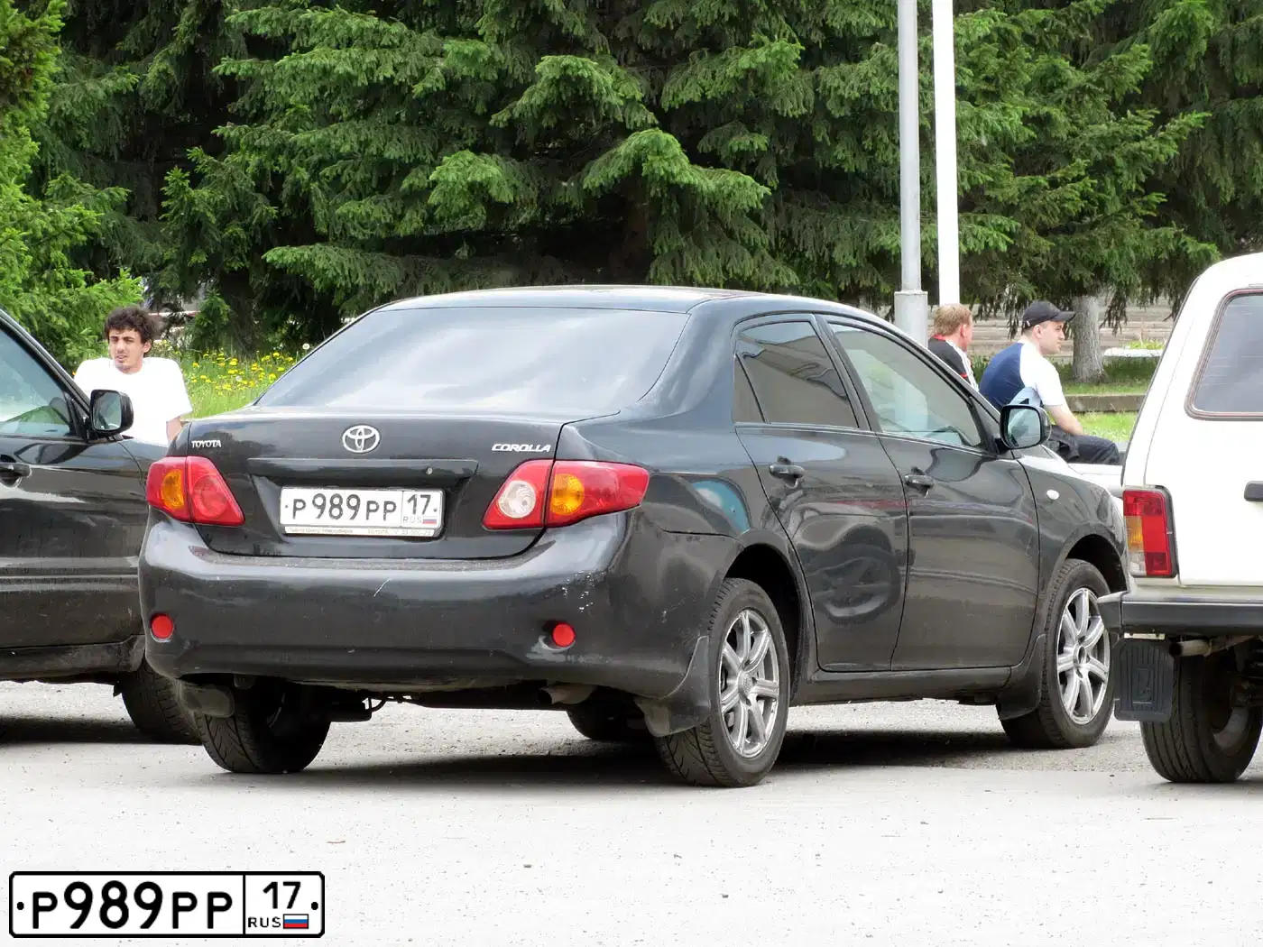 Фото автомобиля TOYOTA COROLLA, 2014 — госномер К737ОР154. Цвет: ЧЕРНЫЙ