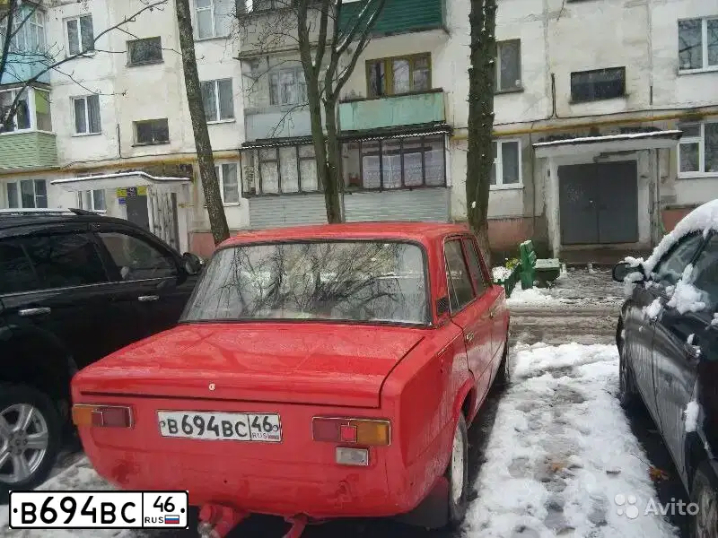 Фото автомобиля LADA 2101, 1985 — госномер О159ХО46. Цвет: Красный