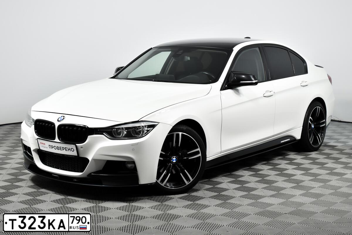 Фото автомобиля BMW SERIE 3, 2015 — госномер Т323КА790. Цвет: Белый