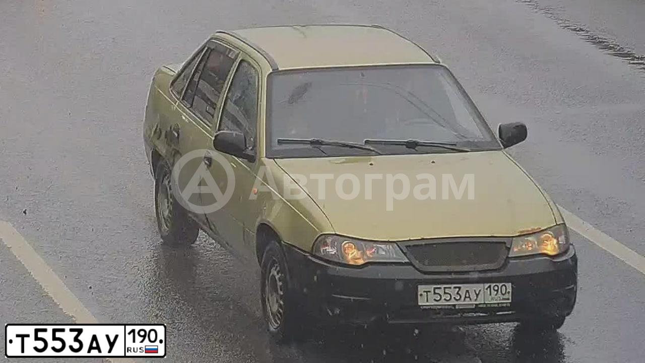 Фото автомобиля DAEWOO NEXIA, 2009 — госномер Т553АУ190. Цвет: ЖЕЛТЫЙ