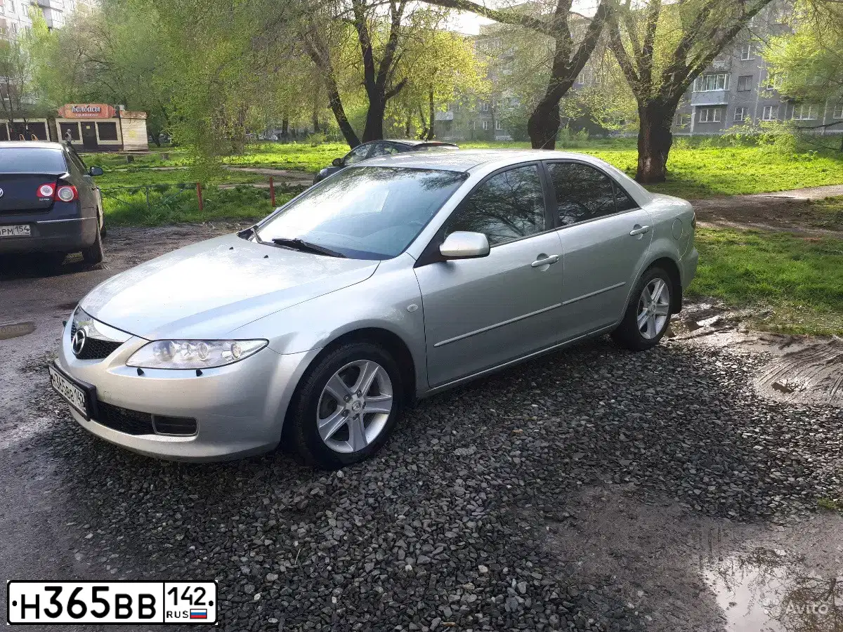 Фото автомобиля MAZDA 6, 2005 — госномер Н365ВВ142. Цвет: серебристый