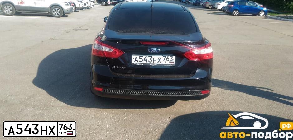 Фото автомобиля FORD FOCUS, 2013 — госномер А543НХ763. Цвет: ЧЕРНЫЙ