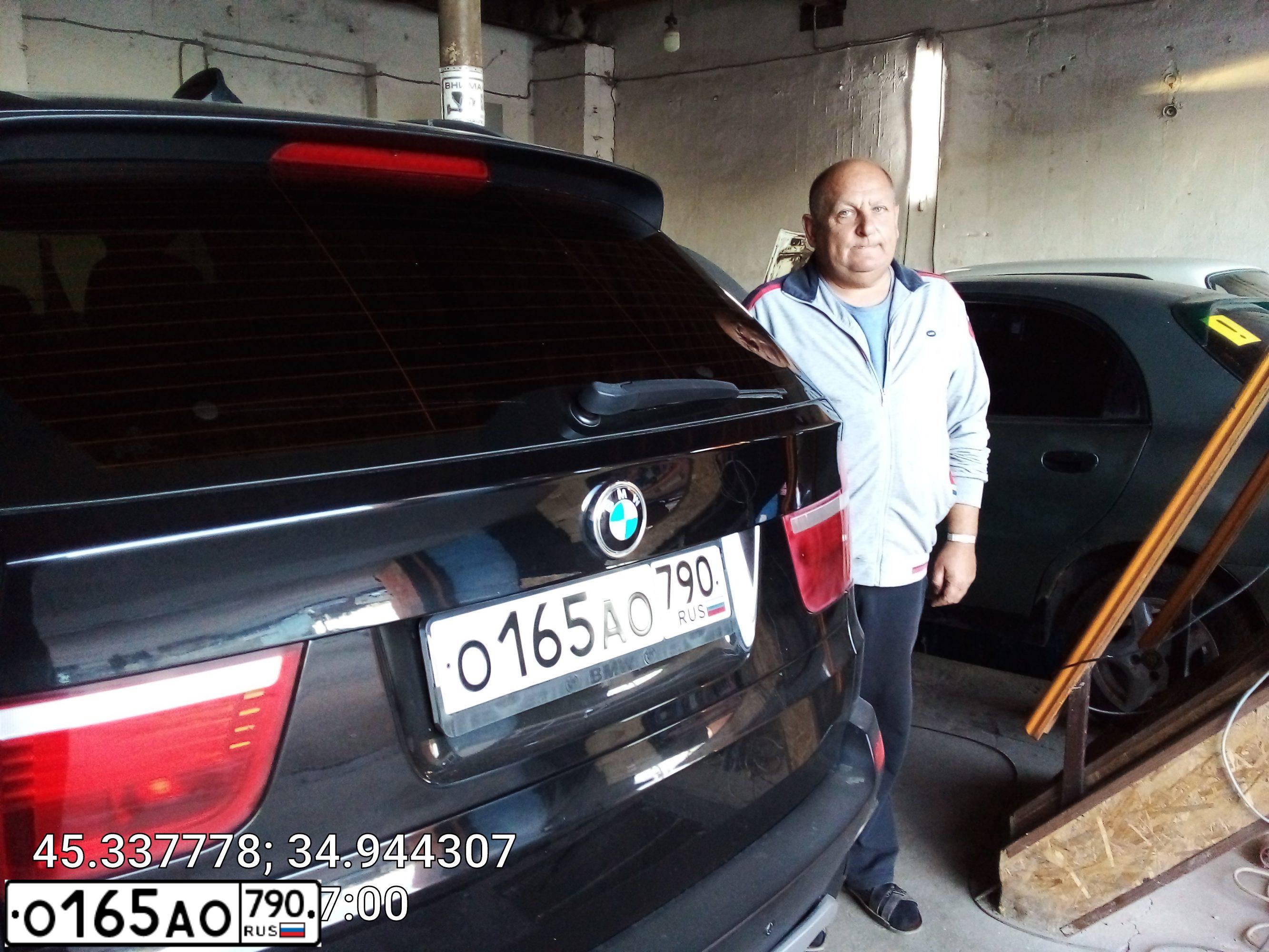 Фото автомобиля BMW X5, 2009 — госномер Н543МА82. Цвет: ЧЕРНЫЙ