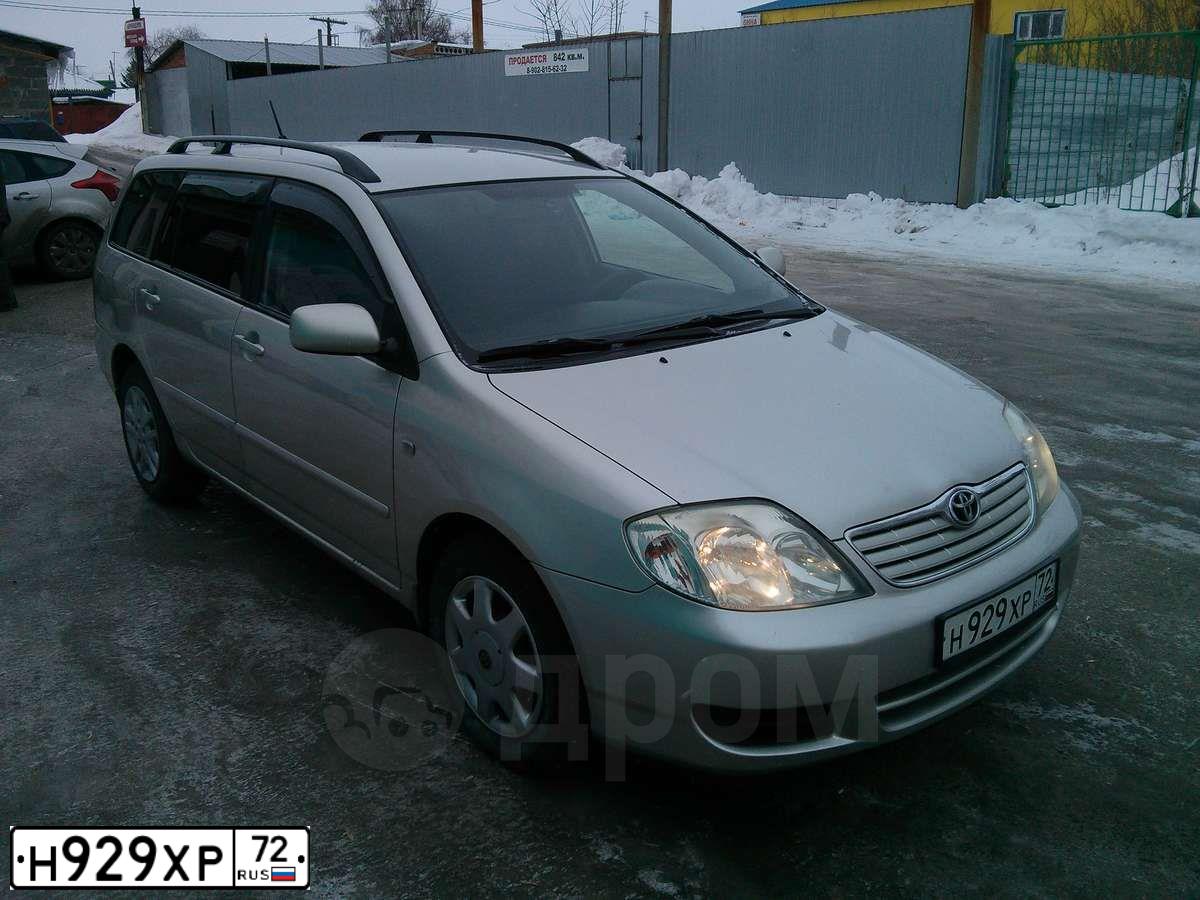 Фото автомобиля TOYOTA COROLLA, 2004 — госномер С437РЕ43. Цвет: Серебристый