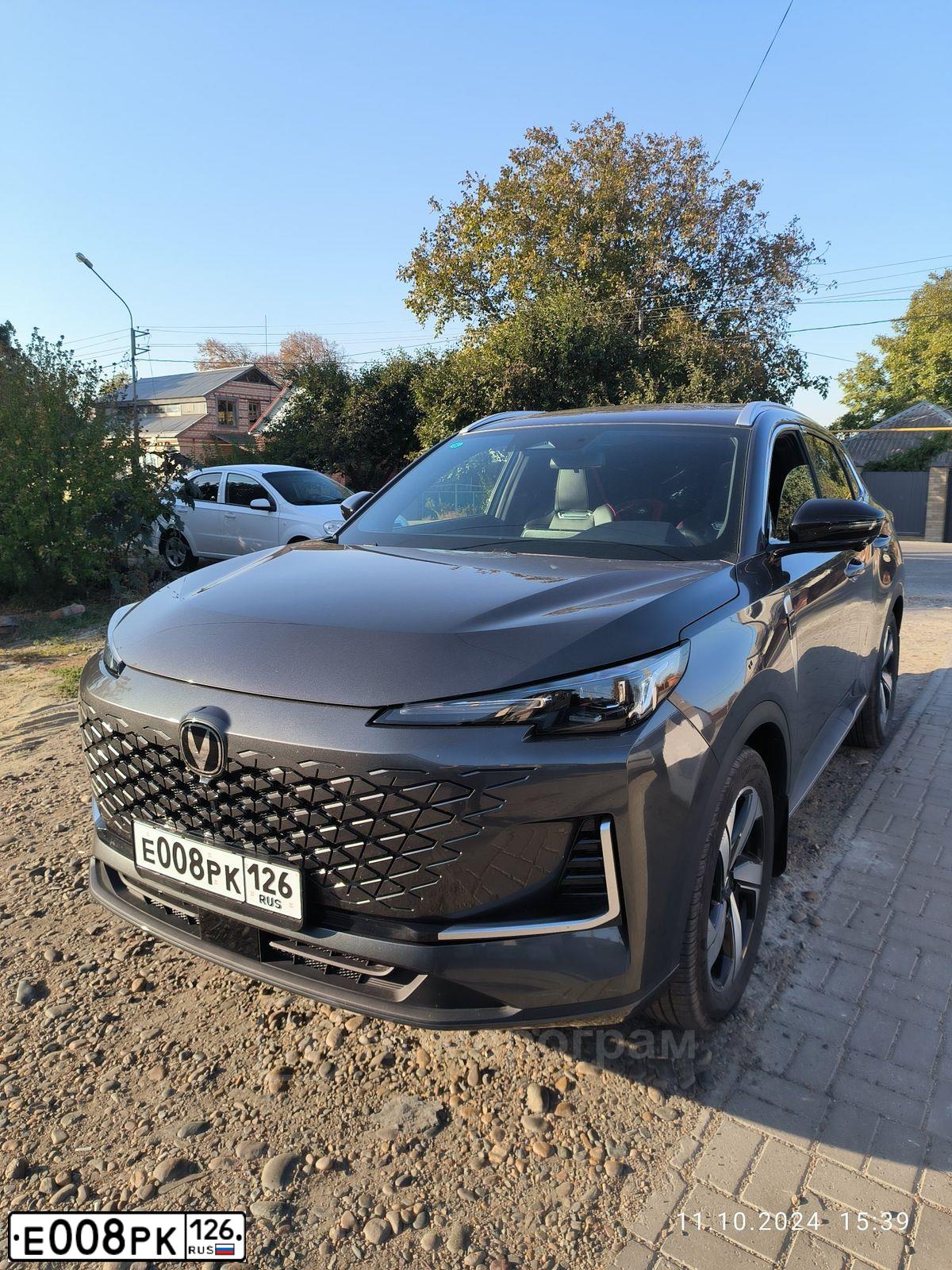 Фото автомобиля LADA VESTA, 2019 — госномер К316ЕА126. Цвет: СЕРО-ГОЛУБОЙ