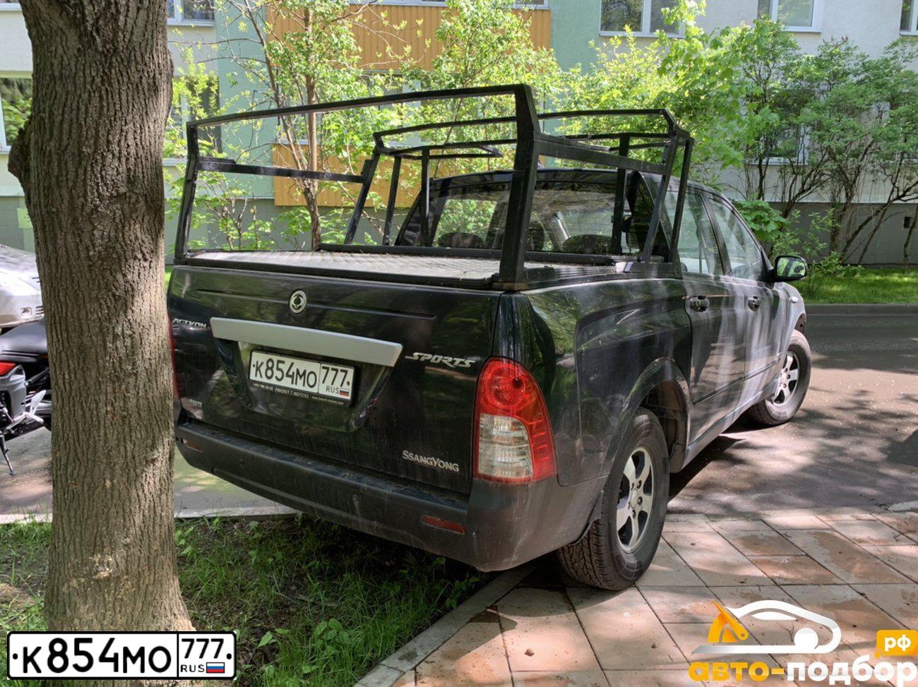 Фото автомобиля SSANGYONG ACTYON SPORTS, 2011 — госномер А071ЕА181. Цвет: ЧЕРНЫЙ