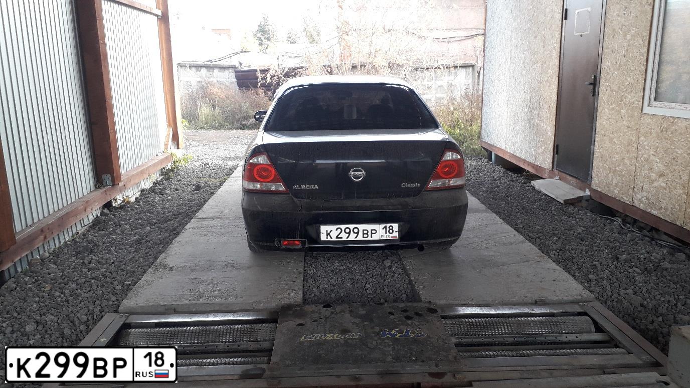Фото автомобиля NISSAN ALMERA, 2008 — госномер К299ВР18. Цвет: ЧЕРНЫЙ