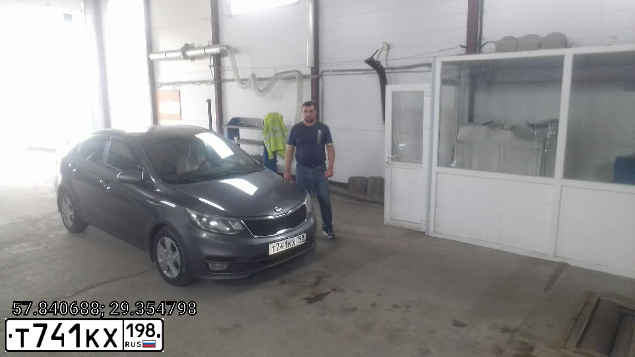 Фото автомобиля KIA RIO, 2015 — госномер С757НН178. Цвет: ТЕМНО-СЕРЫЙ