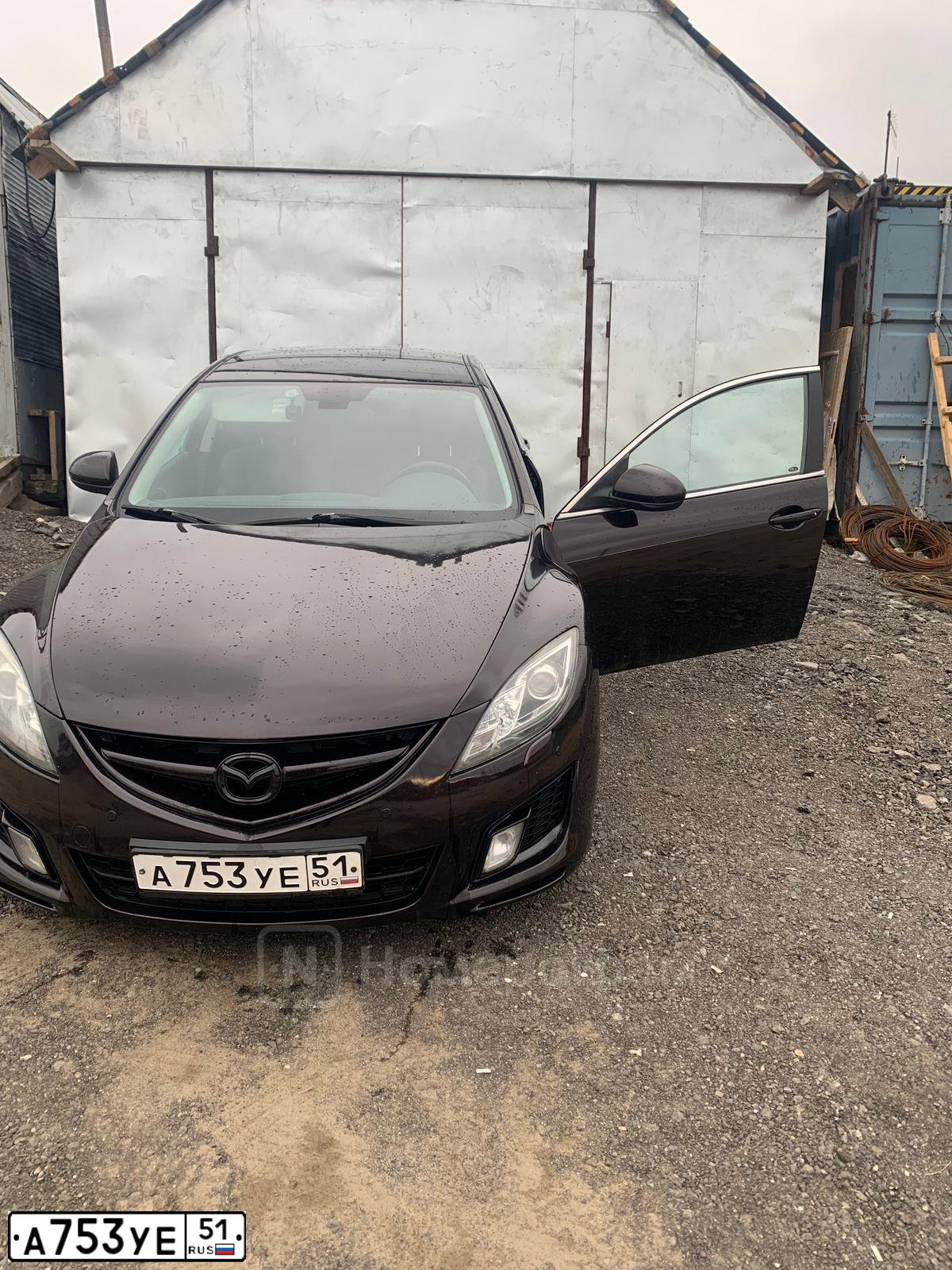 Фото автомобиля MAZDA 6, 2008 — госномер А753УЕ51. Цвет: ТЕМНО-ВИШНЕВЫЙ