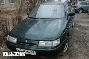 Фото автомобиля LADA 2110, 2001 — госномер О604ММ799. Цвет: Темно-зеленый