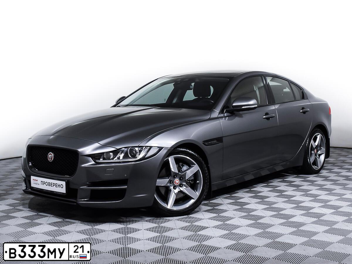 Фото автомобиля JAGUAR XE-SERIE, 2015 — госномер В333МУ21. Цвет: СЕРЫЙ